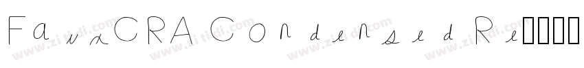 FauxCRA Condensed Re字体转换
